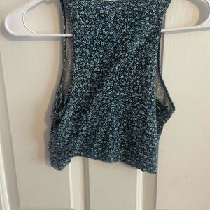 Floral Blue Women's Top